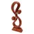 Escultura en madera - Escultura de madera romántica hecha a mano.