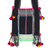 Cotton beaded shoulder bag, 'Midnight Customs' - Handcrafted Black Cotton Shoulder Bag with Colorful Accents