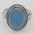 Chalcedony cocktail ring, 'Sky Reverie' - Blue Chalcedony and Sterling Silver Cocktail Ring from India
