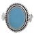 Chalcedony cocktail ring, 'Sky Reverie' - Blue Chalcedony and Sterling Silver Cocktail Ring from India