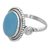 Chalcedony cocktail ring, 'Sky Reverie' - Blue Chalcedony and Sterling Silver Cocktail Ring from India