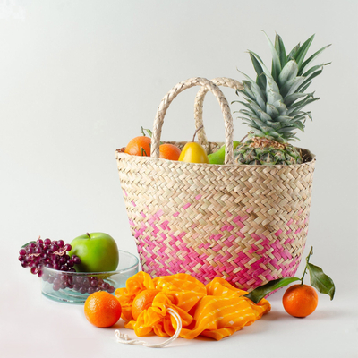 Seagrass bag, 'Market Trip' - Seagrass Market Bag from Vietnam
