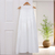Cotton dress, 'Relaxing Day' - Sleeveless Cotton Gauze Summer Dress in White from Thailand (image 2d) thumbail