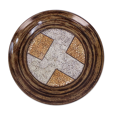 Centro de mesa de mosaico de cáscara de huevo - Centro de mesa decorativo de mosaico de cáscara de huevo