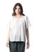 Cotton voile blouse, 'Flutter' - Short-Sleeved White Cotton Voile Blouse