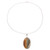 Agate pendant necklace, 'Earth Allure' - Colorful Oval Agate Pendant Necklace from India