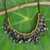 Agate beaded necklace, 'Party' - Handmade Agate Beaded Necklace with Brass Beads