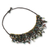 Agate beaded necklace, 'Party' - Handmade Agate Beaded Necklace with Brass Beads