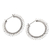 Sterling silver hoop earrings, 'Circle of Memory' - Hand Crafted Sterling Silver Hoop Earrings