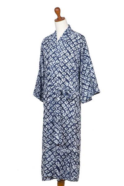 Batik-Robe aus Viskose - Handgefertigte Robe aus Batik-Viskose