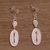 Sterling silver filigree dangle earrings, 'Glistening Ovals' - Oval Sterling Silver Filigree Dangle Earrings from Bali