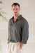 Men's linen shirt, 'Wish List in Sage' - Men's Long-Sleeved Linen Shirt