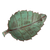 Copper centrepiece, 'Antiqued Leaf' - Antiqued Green Copper Leaf centrepiece from Mexico