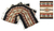 Wool coasters, 'Zapotec Paths' (set of 6) - Wool coasters (Set of 6)