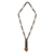 Wood beaded necklace, 'Tenderness' - Women's Necklace Crafted with Assorted Wooden Beads