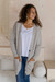 Merino wool boyfriend cardigan, 'Aran Heritage' - Irish Merino Wool Boyfriend Cardigan