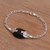Onyx and sterling silver pendant bracelet, 'Midnight Grove' - Onyx and Sterling Silver Pendant Bracelet from Bali