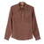 Men's linen shirt, 'Wish List in Cocoa' - Men's Collared Linen Shirt from India