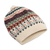 mütze aus 100 % Alpaka - Traditionelle gestrickte elfenbeinfarbene Alpakamütze aus den Anden