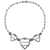 Herz-Halskette aus Sterlingsilber - Mexikanische Herzen, handgefertigte Halskette aus Sterlingsilber