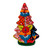 Ceramic lantern, 'Christmas Glow' - Christmas Tree Talavera Ceramic Lantern from Mexico thumbail