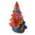 Ceramic lantern, 'Christmas Glow' - Christmas Tree Talavera Ceramic Lantern from Mexico (image 2b) thumbail
