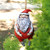 Adorno de papel maché - Adorno de Papá Noel de papel maché pintado a mano de Armenia