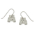 Sterling silver dangle earrings, 'Dancing Panda' - Sterling Silver Panda Dangle Earrings from Mexico