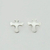 Sterling silver stud earrings, 'Faith' - Sterling Silver Cross Stud Earrings from Mexico