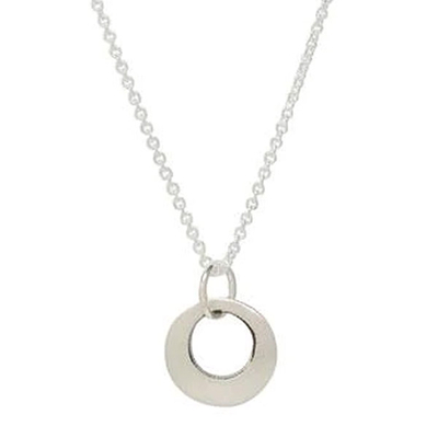 Sterling silver pendant necklace, 'Nova' - Sterling Silver Modern Pendant Necklace from Mexico