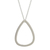 Sterling silver pendant necklace, 'Raindrop' - Sterling Silver Contemporary Pendant Necklace from Mexico