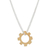 Gold-plated pendant necklace, 'Momentum in Gold' - Gold-Plated Sterling Silver Pendant Necklace from Mexico