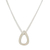 Sterling silver pendant necklace, 'Emotive' - Sterling Silver Teardrop Pendant Necklace from Mexico