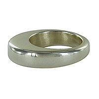 Sterling silver band ring, 'Streamline' - Sterling Silver Modern Unisex Band Ring from Mexico