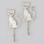 Metal wall hooks, 'Sassy Cat' (set of 2) - Set of 2 Metal Cat Wall Hooks from Mexico