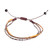 Beaded strand bracelet, 'Balanced Lives' - Handcrafted Brown Glass Beaded Three-Strand Bracelet