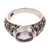 Amethyst-Silberbandring - Balinesischer handgefertigter Amethyst-Silberbandring