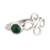 Chrysocolla single stone ring, 'Green Fantasy' - Floral Sterling Silver Single Stone Ring with Chrysocolla