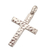 Sterling silver pendant, 'Captivating Cross' - Hammered High Polish Sterling Silver Cross Pendant (image 2c) thumbail