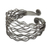 Sterling silver cuff bracelet, 'Ocean Currents' - Modern Sterling Cuff from Thailand (image 2b) thumbail