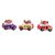 Ceramic magnets, 'Multicolour Old Time Buses' (set of 3) - Ceramic Refrigerator Magnets of Guatemalan Buses (Set of 3)