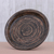 Lacquered bamboo decorative plate, 'Earth Vortex' - Handmade Decorative Bamboo Plate with Lacquer Finish