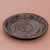 Lacquered bamboo decorative plate, 'Earth Vortex' - Handmade Decorative Bamboo Plate with Lacquer Finish