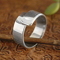 Ring aus Sterlingsilber, „Take My Hand“ – handgefertigter Ring aus Sterlingsilber