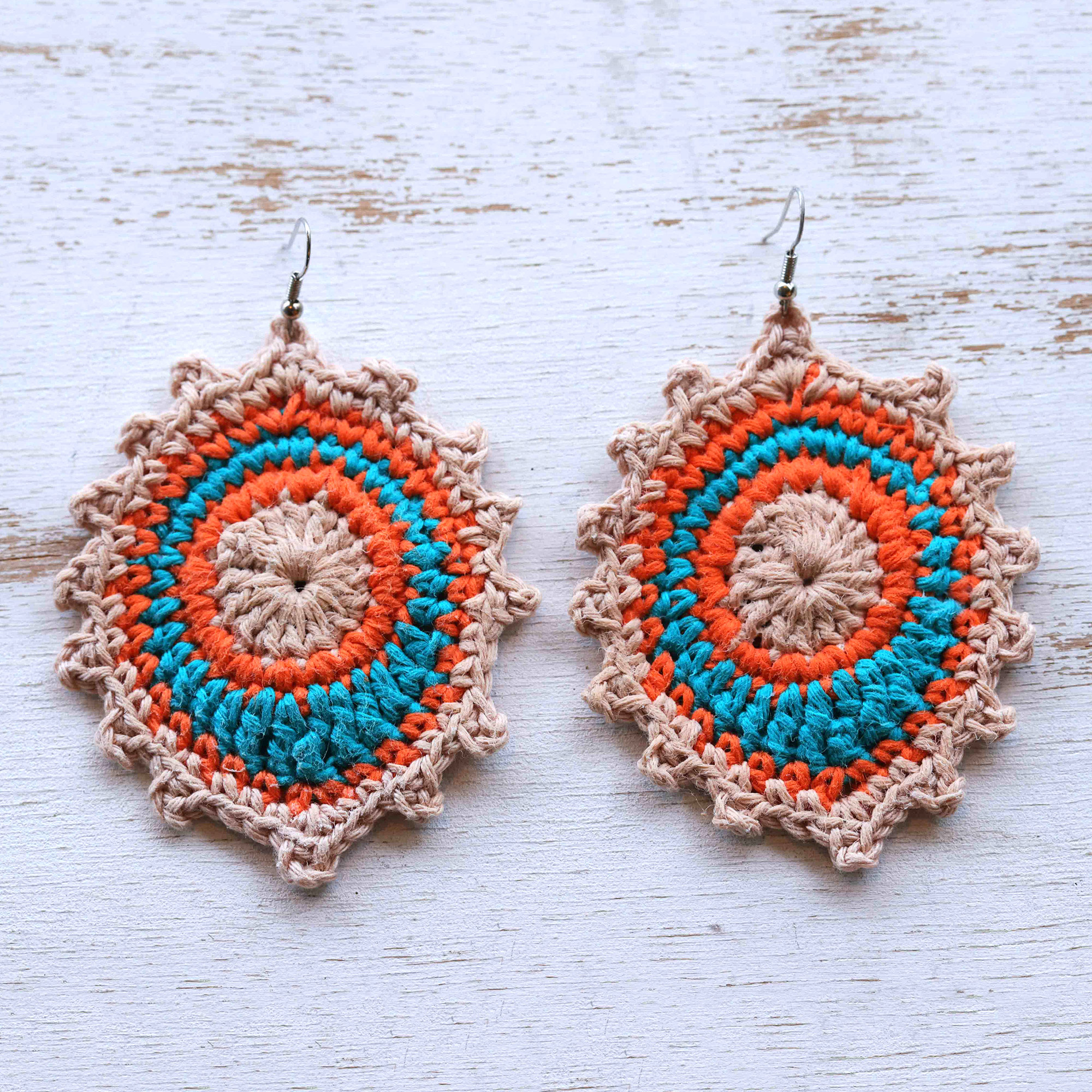 HOW to CROCHET EASY FLOWER EARRINGS - Quick and Cute Earring Flowers by  Naztazia - YouTube