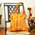 Umhängetasche aus Baumwolle, „Summer Glow“ – handgewebte gestreifte Umhängetasche aus Baumwolle in Gelb aus Mexiko