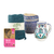 Curated gift box, 'Cozy Box' - Curated Gift Box with Handpainted Mug for Tea Lovers