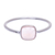 Chalcedony solitaire ring, 'Special One' - Hand Crafted Pink Chalcedony Solitaire Ring