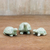 Celadon ceramic statuettes, 'Lucky Turtles' (set of 3) - Celadon Ceramic Sculptures (Set of 3)