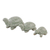 Celadon ceramic statuettes, 'Lucky Turtles' (set of 3) - Celadon Ceramic Sculptures (Set of 3)